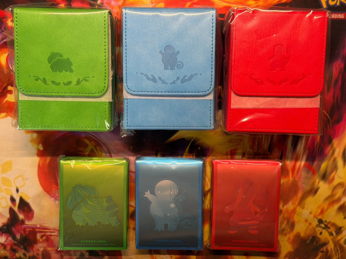 Pokemon TCG 151 First Partner Premium Gift Deck Box & Sleeves
